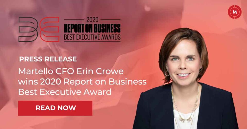 Martello CFO Erin Crowe wins 2020 report on business best executive award