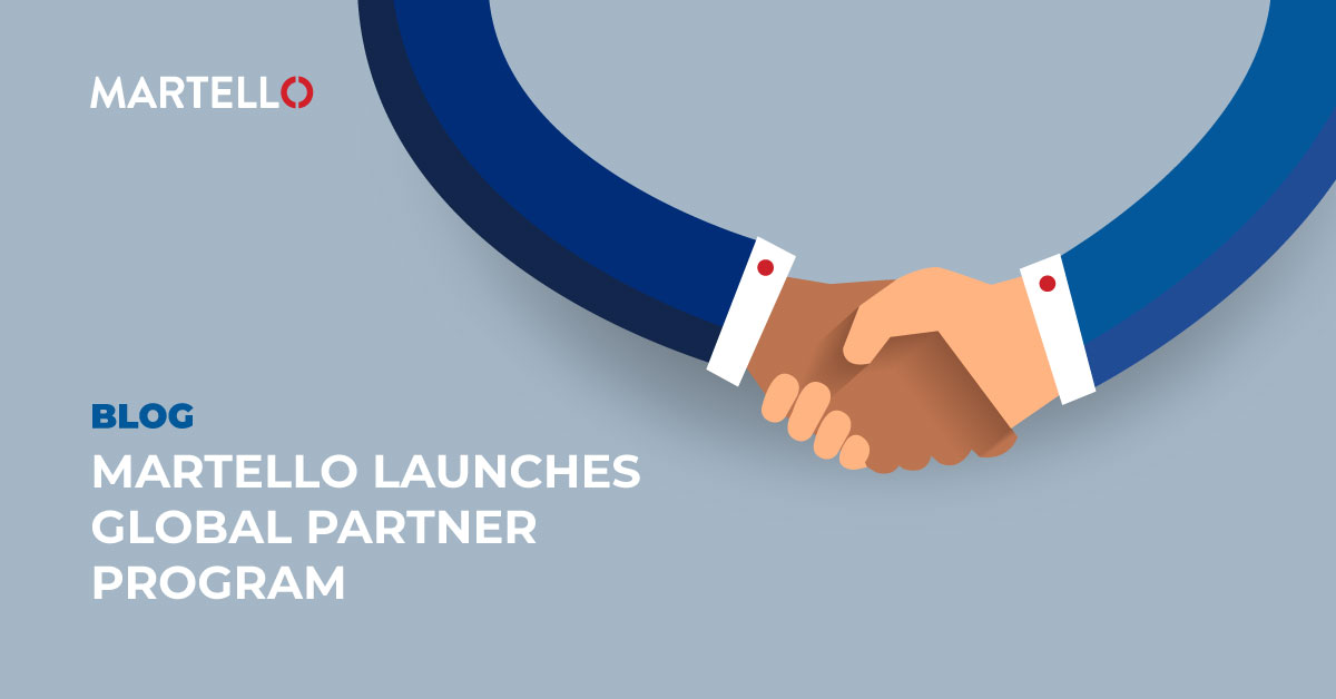 Martello global partner program with two people shaking hands