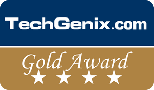 TechGenix.com Gold Award logo