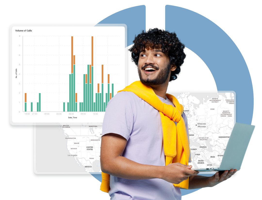 IT manager with Martello Vantage DX dashboards